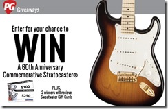 Câștigați un Fender Stratocaster 60th Anniversary Commemorative Edition Câștigați un Fender Stratocaster 60th Anniversary Commemorative Edition