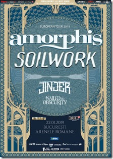 Amorphis, Soilwork și Jinjer pe 22 Ianuarie la Arenele Romane