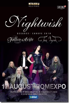 Nightwish 20 de ani la Romexpo pe 17-August